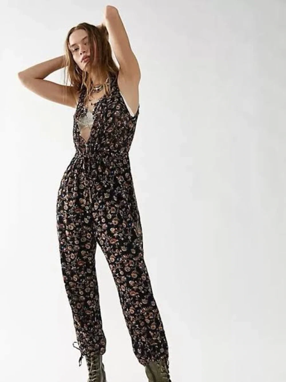 NWT Free People Samara jumpsuit in Indigo XS